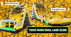 Toxic Rush Double Lane Slide